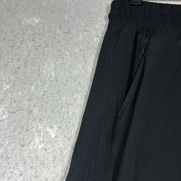 Athleta Pants Womens 10 Black Avenue Wide Leg Crop High Rise Straight Logo - Picture 3 of 12